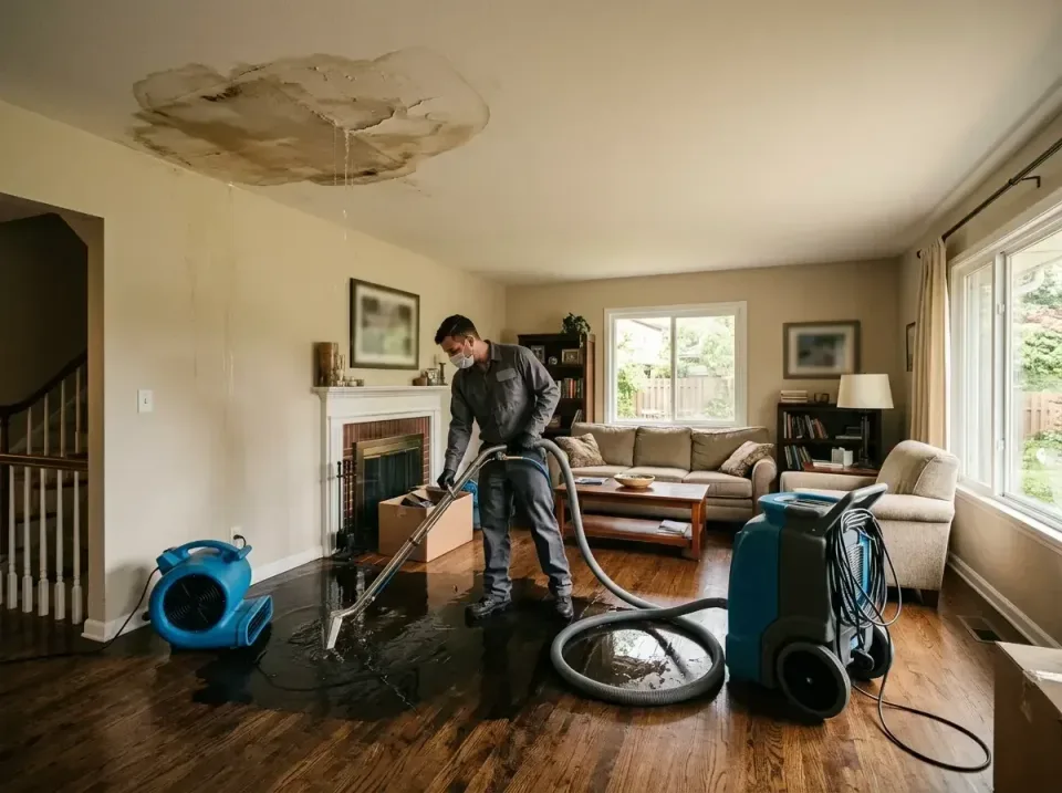 attic-pipe-burst-ceiling-drip-008 — frequently asked questions, Water Damage Restoration & Carpet Care in Tigard, OR
